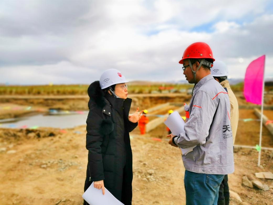 不懼嚴(yán)寒、攻堅(jiān)克難，天晟源環(huán)保人奮戰(zhàn)在紅原